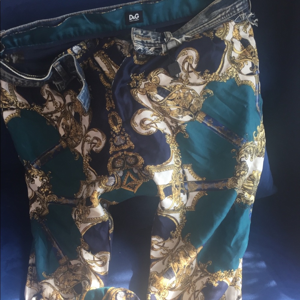 D&G silk pants👖